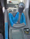 Blue and Black shift boot